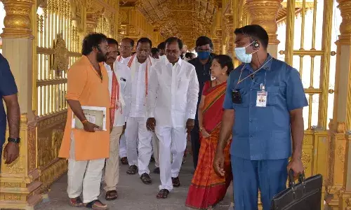 యాదాద్రి విమాన గోపురానికి బంగారు తాపడం.. భారీగా విరాళాలు