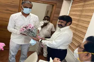 హరీష్ రావుతో బాలకృష్ణ భేటీ హరీష్ రావుతో బాలకృష్ణ భేటీ