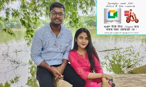 గెస్ట్ లను గూగుల్ మీట్ లో.. భోజనాలు జొమాటోలో..!