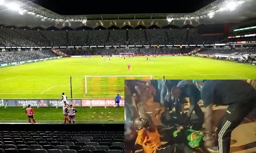 ఫుట్బాల్ స్టేడియంలో భారీ తొక్కిసలాట.. ఆరుగురు మృతి