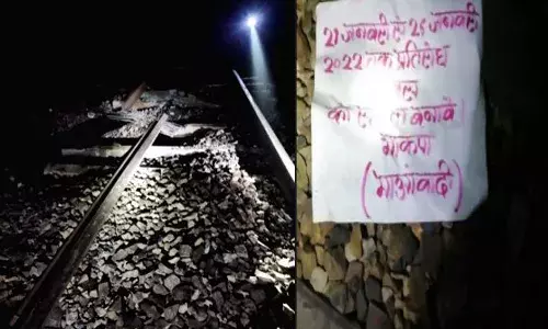 హౌరా-న్యూఢిల్లీ రైల్వే లైన్‌ పేల్చివేత