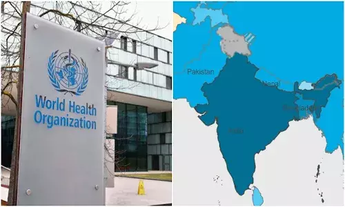 భారతదేశం మ్యాప్ ను తప్పుగా చూపించిన డబ్ల్యూహెచ్ఓ