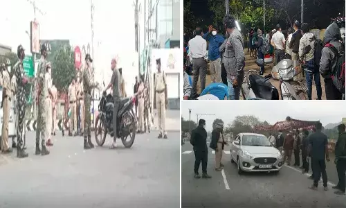 చలో విజయవాడ.. ఉద్యోగుల నిర్భంధాలు, ఫాల్కన్ వాహనంతో పరిస్థితుల పరిశీలన