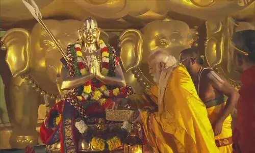 రామానుజాచార్యులు దేశ ఐక్యత, సమగ్రతకు ప్రేరణ : మోదీ