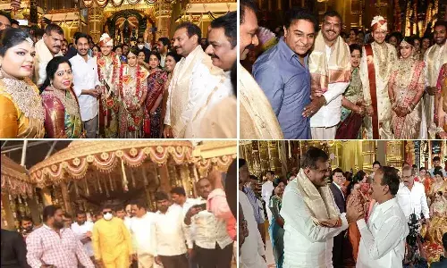 బొత్స స‌త్య‌నారాయ‌ణ కుమారుడి వివాహం.. ఏపీ సీఎం జ‌గ‌న్‌, తెలంగాణ మంత్రి కేటీఆర్ హాజ‌రు