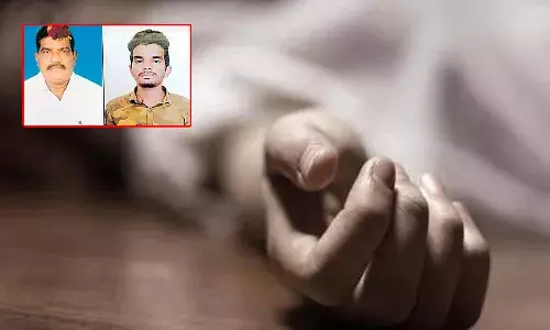 ఆ కుటుంబంలో తీరని విషాదం.. కుమారుడి అంత్యక్రియలు నిర్వహిస్తూ కుప్పకూలిన తండ్రి