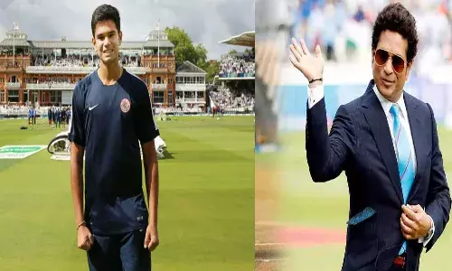 కొడుకు ఆడుతుంటే ఇప్పటి వరకు చూడలేదు అన్న సచిన్