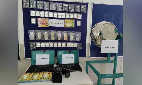 అక్రమ లక్కీ డ్రా స్కీమ్ రాకెట్ను ఛేదించిన పోలీసులు..