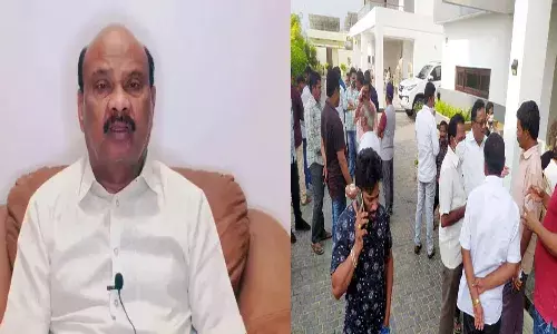 అయ్యన్నపాత్రుడు ఇంటి వద్ద కొనసాగుతున్న ఉద్రిక్తత