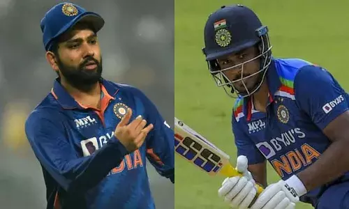 చాలా టాలెంట్ ఉంది.. ఓ అవకాశం రావాలి అంతే.. సంజు ఇన్నింగ్స్ తర్వాత రోహిత్..
