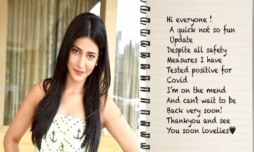 ఇది ఫన్ కాదు.. నాకు కరోనా సోకింది : శృతిహాసన్