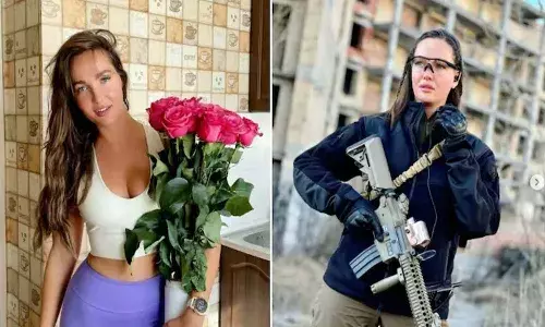 దేశ రక్షణ కోసం.. సైన్యంలో చేరిన మిస్‌ ఉక్రెయిన్‌