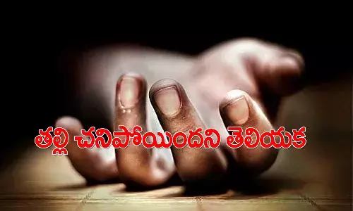 హృదయవిదారకం.. అమ్మ మరణించిందని తెలియక.. నాలుగు రోజులుగా