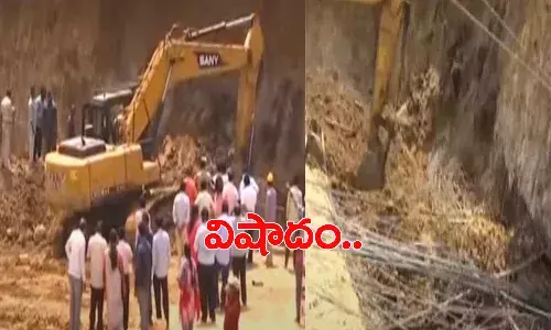 గుంటూరులో విషాదం.. మట్టిపెళ్లలు విరిగిపడి ఇద్దరు కార్మికులు మృతి