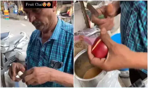 ఫ్రూట్స్ తో ఛాయ్.. అట్లుంటది తాగితే..!