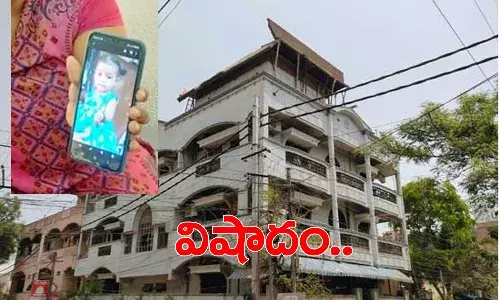విషాదం.. పెంట్ హౌస్ స్లాబ్ పడి నాలుగేళ్ల చిన్నారి దుర్మరణం