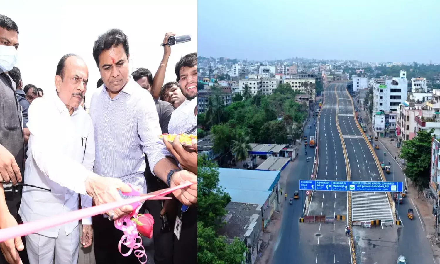 బ‌హ‌దూర్‌పురా ఫ్లై ఓవ‌ర్‌ను ప్రారంభించిన మంత్రి కేటీఆర్‌