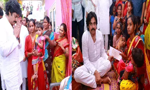 ఏలూరు జిల్లాలో పవన్.. కౌలు రైతు కుటుంబాలకు రూ.లక్ష చొప్పున సాయం