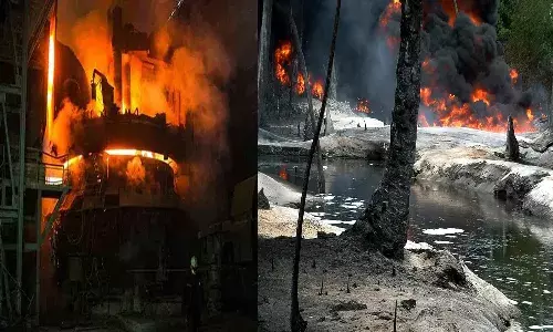 చమురుశుద్ధి కర్మాగారంలో భారీ పేలుడు.. 100 మందికిపైగా సజీవ దహనం