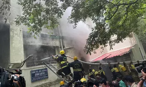 ప్రభుత్వాస్పత్రిలో అగ్ని ప్రమాదం