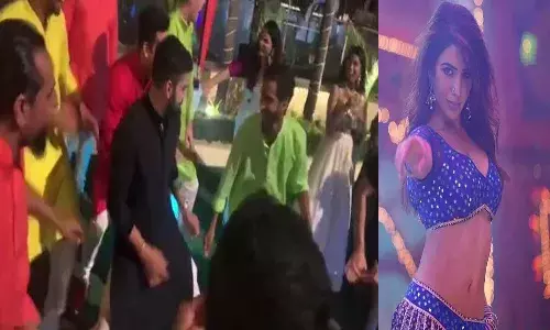 ఊ అంటావా మావా.. పాటకు కోహ్లీ స్టెప్పులు.. వీడియో వైరల్