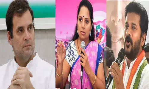 తెలంగాణలో రాహుల్ పర్యటన.. కవిత -రేవంత్ ల మధ్య ట్వీట్ వార్