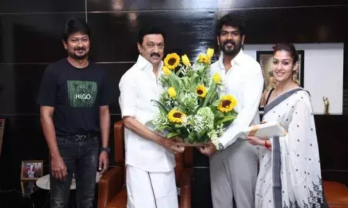 పెళ్లికి సీఎంను ఆహ్వానించిన నయనతార-విఘ్నేష్శివన్