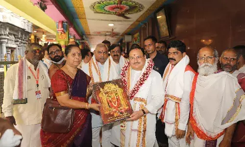 దుర్గమ్మను దర్శించుకున్న జేపీ నడ్డా