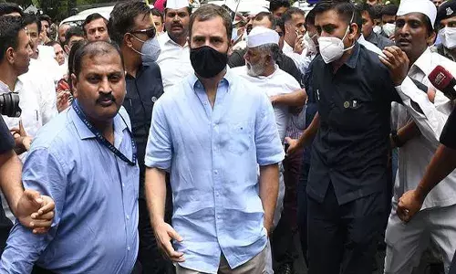 రెండో రోజు ఈడీ విచారణకు హాజరైన రాహుల్ గాంధీ