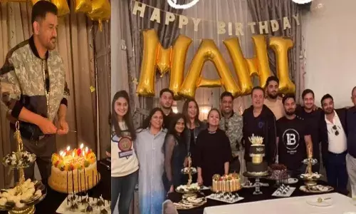 ధోని పుట్టిన రోజు వేడుకలకు హాజరైన పంత్.. వీడియో వైరల్