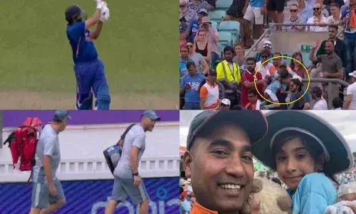 రోహిత్ భారీ సిక్సర్.. బంతి తగిలి నొప్పితో విలవిలలాడిన చిన్నారి.. వీడియో