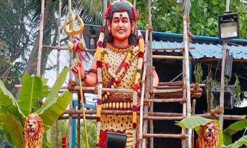 18 అడుగుల నిత్యానంద విగ్రహం ఏర్పాటు.. ఎక్కడంటే?