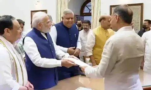 నామినేషన్ దాఖలు చేసిన జగదీప్ ధన్ఖర్