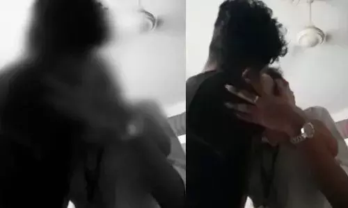 కాలేజీ స్టూడెంట్స్ లిప్ లాక్ ఛాలెంజ్.. నెట్టింట వైరల్