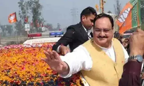 అక్కడ.. హాట్ టాపిక్ గా మారిన నడ్డా రోడ్ షో