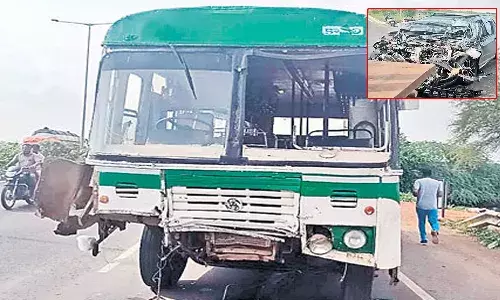 డ్రైవ‌ర్ లేకుండానే బ‌స్సు ప‌రుగులు.. ప్ర‌యాణీకుల ఆర్త‌నాదాలు.. కండ‌క్ట‌ర్ చాక‌చ‌క్యం