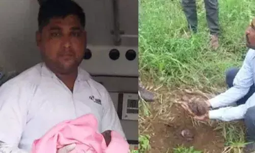 ఆడపిల్ల పుట్టిందని భూమిలో పాతిపెట్టేశారు.. రైతు రక్షించాడు.!