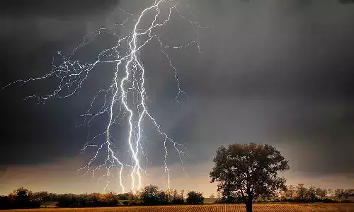 వర్షం పడుతుండగా పొలంలో పని చేస్తున్నాడు.. ఇంతలో..