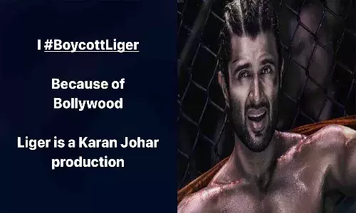 బాయ్ కాట్ అంటూ.. లైగర్ పై పడ్డారు