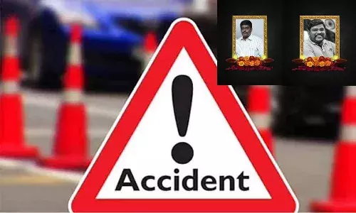 రోడ్డు ప్రమాదంలో ఇద్దరు టీడీపీ నేతల మృతి