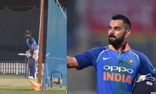 ప్రాక్టీస్లో దంచికొట్టిన కోహ్లీ.. పాక్కు కష్టమే