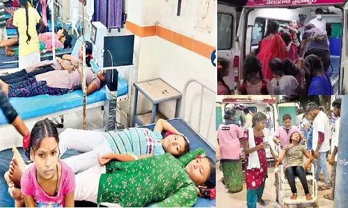 వికటించిన రాత్రి భోజనం.. 34 మంది విద్యార్థినులకు అస్వస్థత.. ఒకరి పరిస్థితి విషమం..!