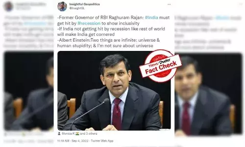 FactCheck: భారత్ ఆర్థిక మాంద్యం బారిన పడుతుందని ఆర్బీఐ మాజీ గవర్నర్ రఘురామ్ రాజన్ హెచ్చరించారా..?