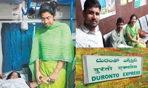 కదులుతున్న రైలులో కాన్పు.. శభాష్ మెడికల్ స్టూడెంట్