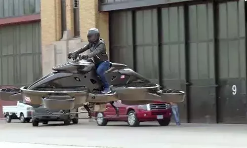 ప్రపంచంలోనే మొట్టమొదటి ఫ్లయింగ్ బైక్ వచ్చేసింది.!