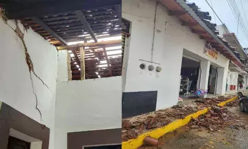 మెక్సికోలో భారీ భూకంపం.. దద్దరిల్లిన భవనాలు.. భయంతో జనం పరుగులు