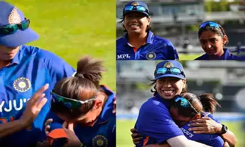 జులన్ గోస్వామి ఆఖరి మ్యాచ్.. కన్నీళ్లను ఆపుకోలేకపోయిన కెప్టెన్
