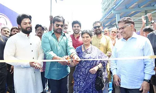 అల్లు స్టూడియో ప్రారంభం.. చిరంజీవి, అల్లు అర్జున్ ఏమన్నారంటే..!