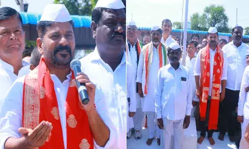 మహాత్ముడి స్పూర్తితో విశ్చిన్నకర శక్తుల కుట్రలను తిప్పికొడదాం : రేవంత్ రెడ్డి