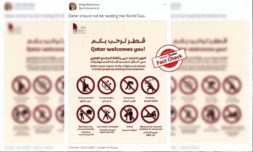 Fact Check:  FIFA ప్రపంచ కప్ 2022 కోసం ఖతార్ మార్గదర్శకాలను విడుదల చేసిందా?